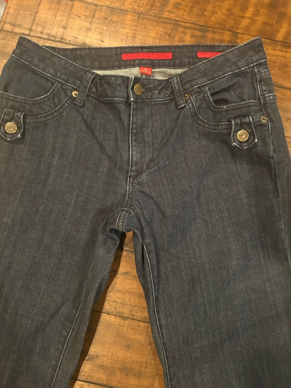 Banana Republic Women’s Boot Cut Jeans in Dark Blue